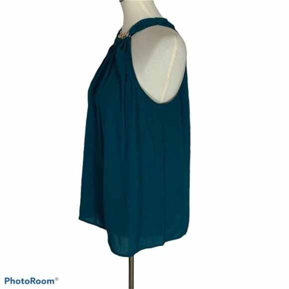 Michael Kors Womens Blouse Blue Sz M - Picture 6 of 11